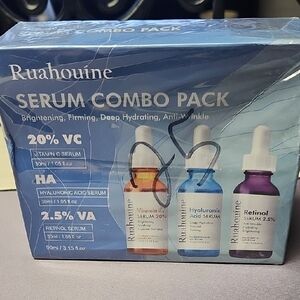 Serum Combo Pack - Vitamin C, Hyaluronic Acid, Retinol - Orange, Blue, Purple